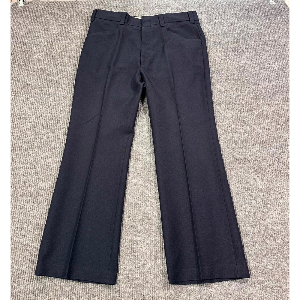 Vintage Levi's Panatela Trousers Mens 34x30 Flair Wide Polyester Bell Bottom 70s